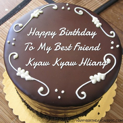 write name on Best Chocolate Birthday Cake